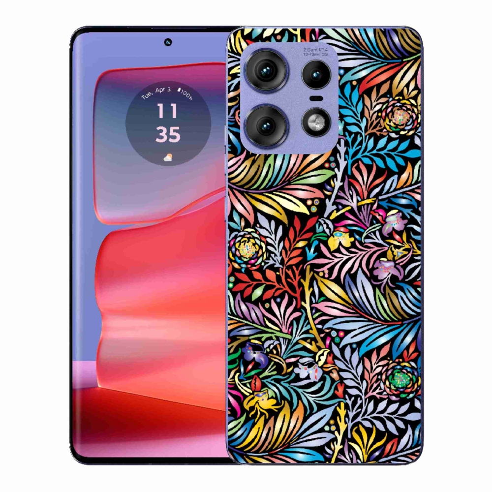 Zselés borítás mmCase a Motorola Edge 50 Pro készülékhez - virágok 5