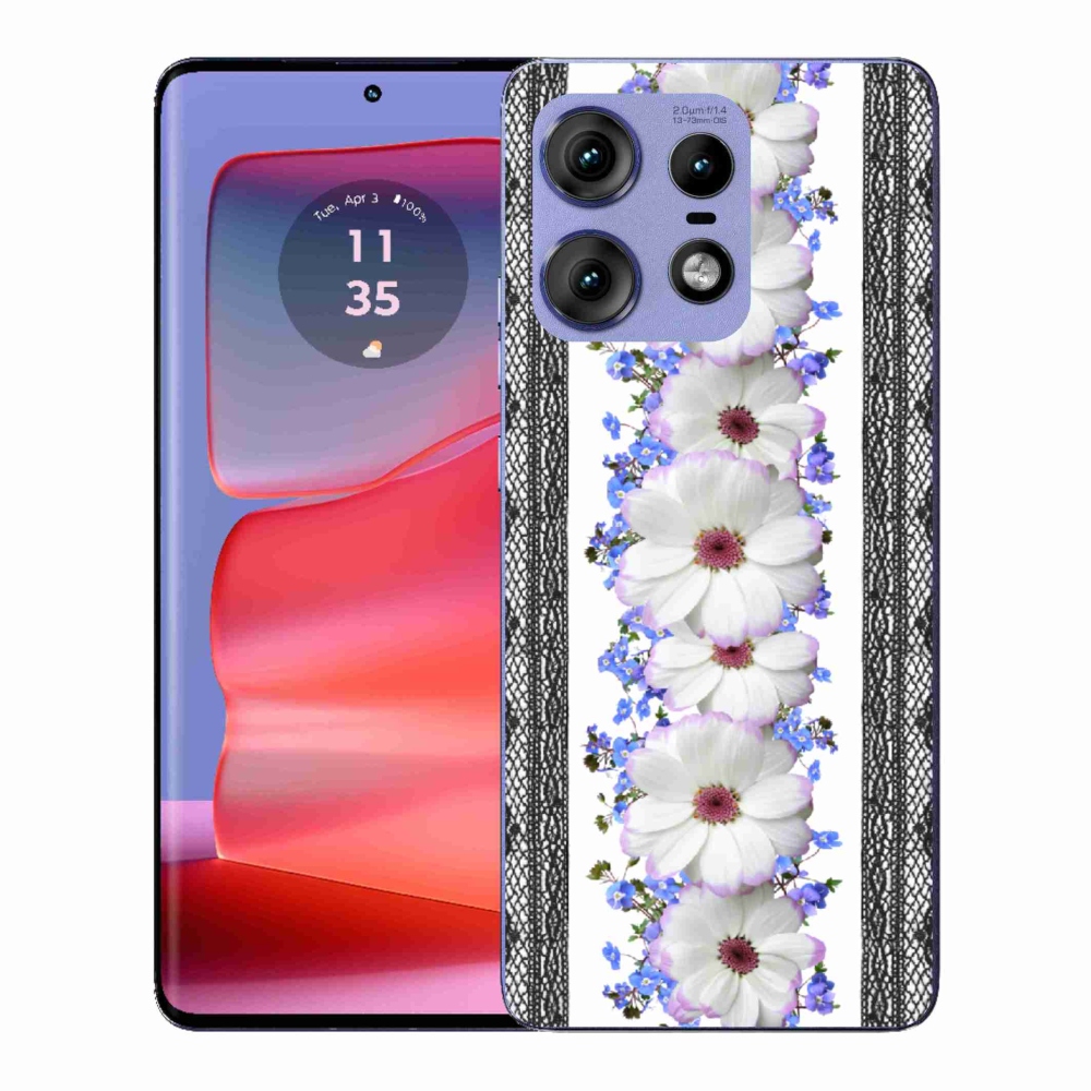 Zselés borítás mmCase a Motorola Edge 50 Pro készülékhez - virágok 8