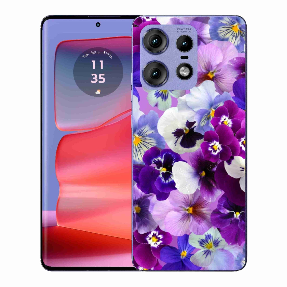 Zselés borítás mmCase a Motorola Edge 50 Pro készülékhez - virág 9