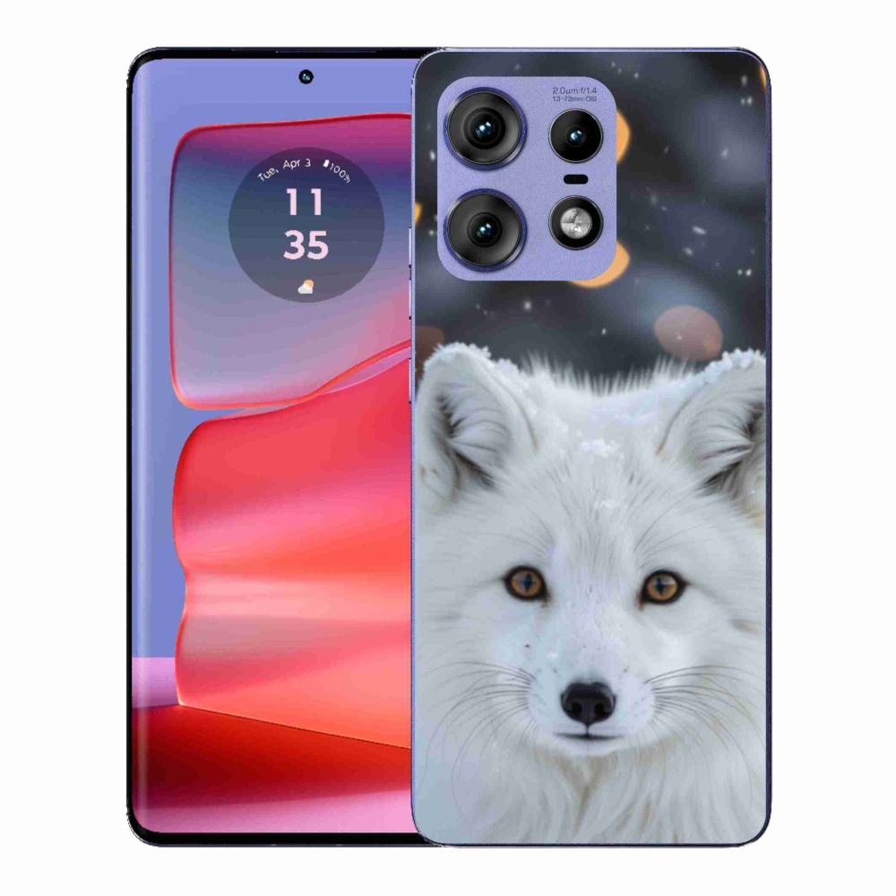 Zselés borítás mmCase a Motorola Edge 50 Pro készülékhez - polár róka