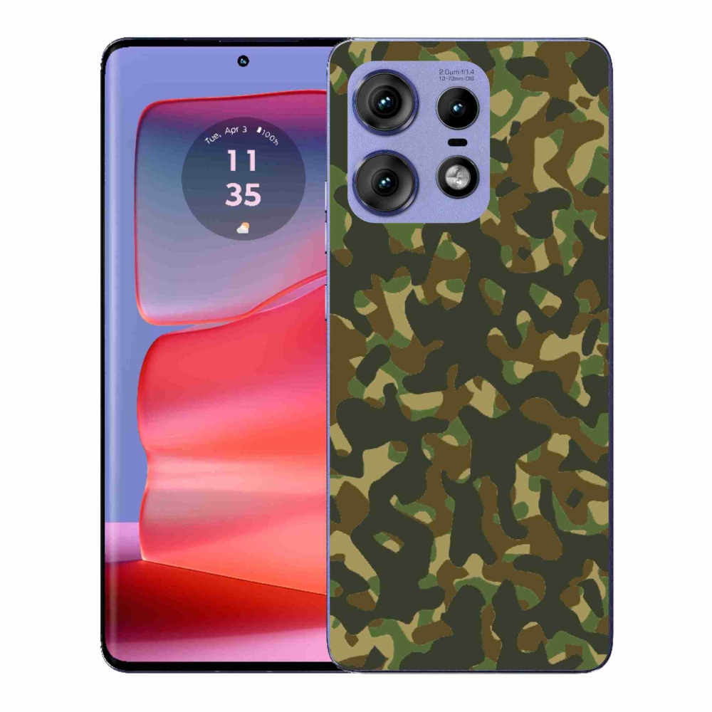 Zselés borítás mmCase a Motorola Edge 50 Pro készülékhez - álcázó mintázat 1