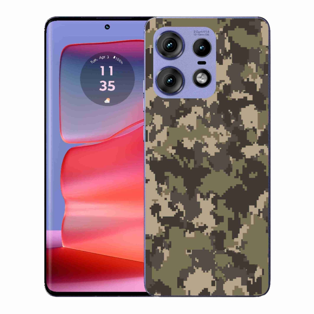 Zselés borítás mmCase a Motorola Edge 50 Pro készülékhez - álcázó mintázat 12