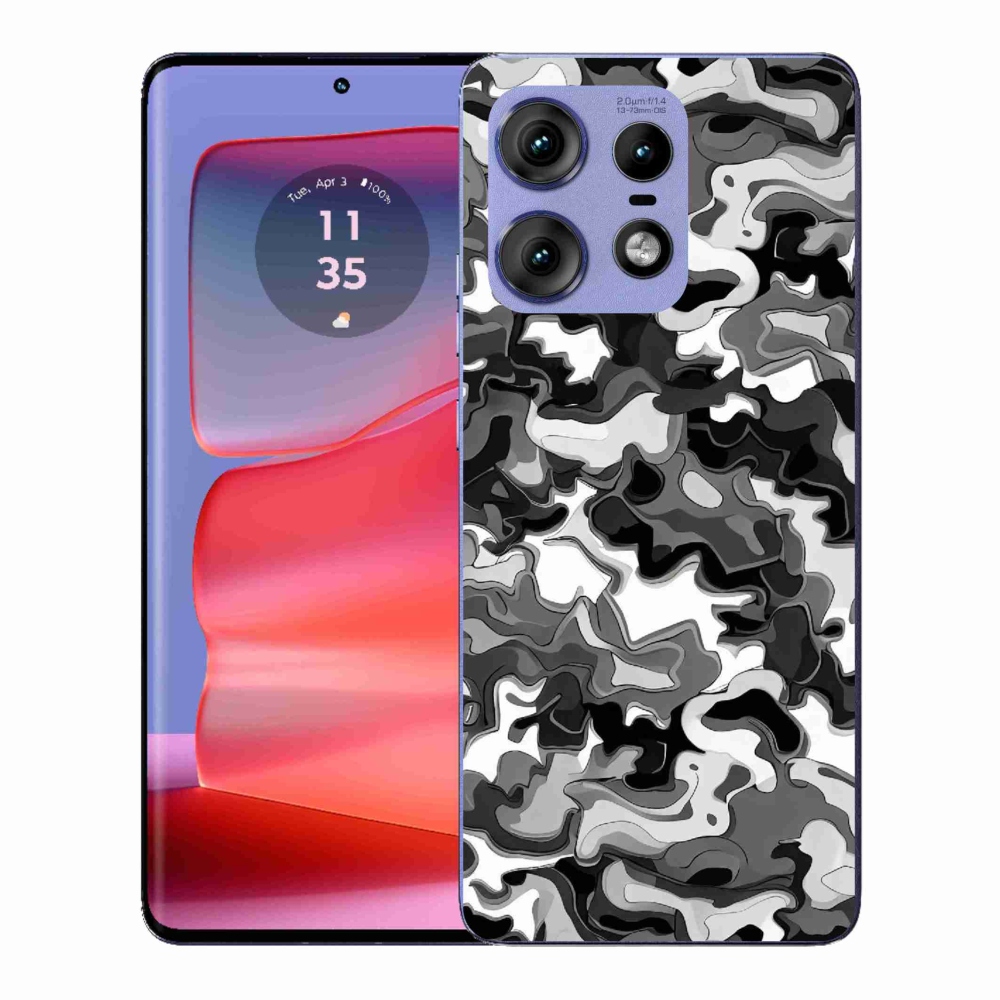 Zselés borítás mmCase a Motorola Edge 50 Pro készülékhez - álcázó minta 3