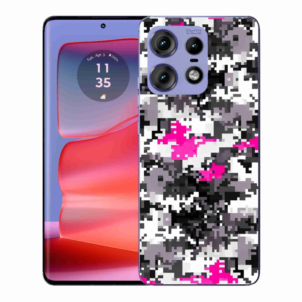 Zselés borítás mmCase a Motorola Edge 50 Pro készülékhez - álcázó minta 4