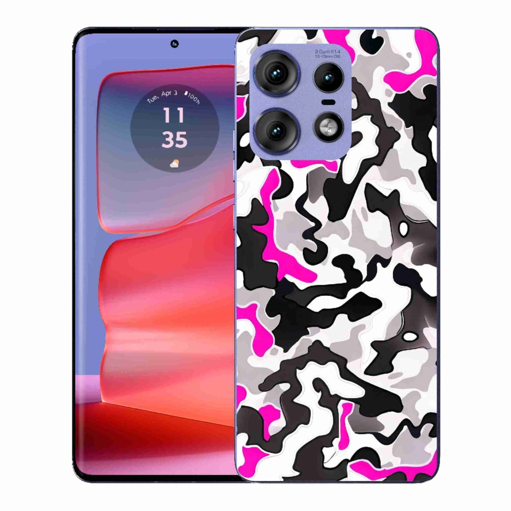 Zselés borítás mmCase a Motorola Edge 50 Pro készülékhez - álcázó mintázat 5