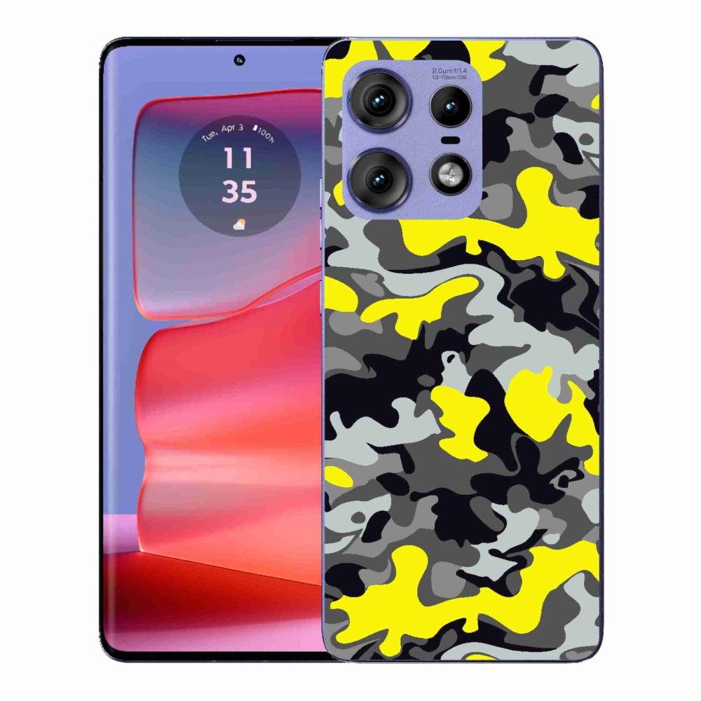 Zselés borítás mmCase a Motorola Edge 50 Pro készülékhez - álcázó mintázat 6