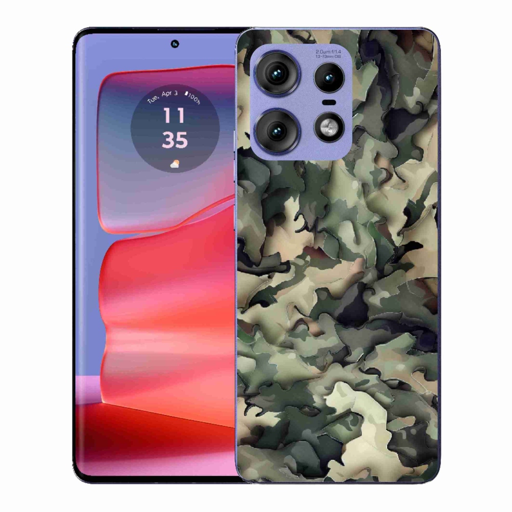 Zselés borítás mmCase a Motorola Edge 50 Pro készülékhez - álcázó mintázat 9