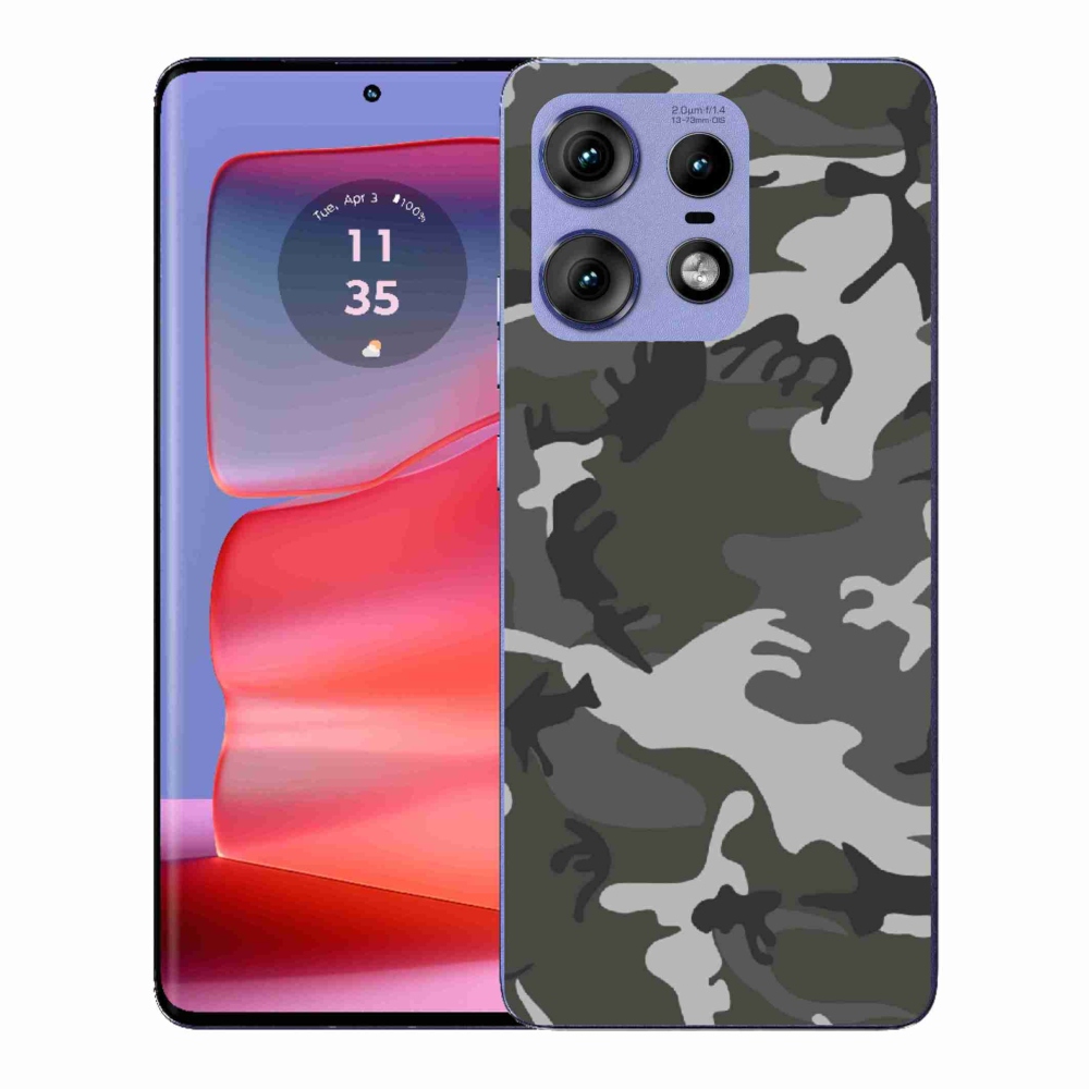Zselés borítás mmCase a Motorola Edge 50 Pro készülékhez - álcázó minta