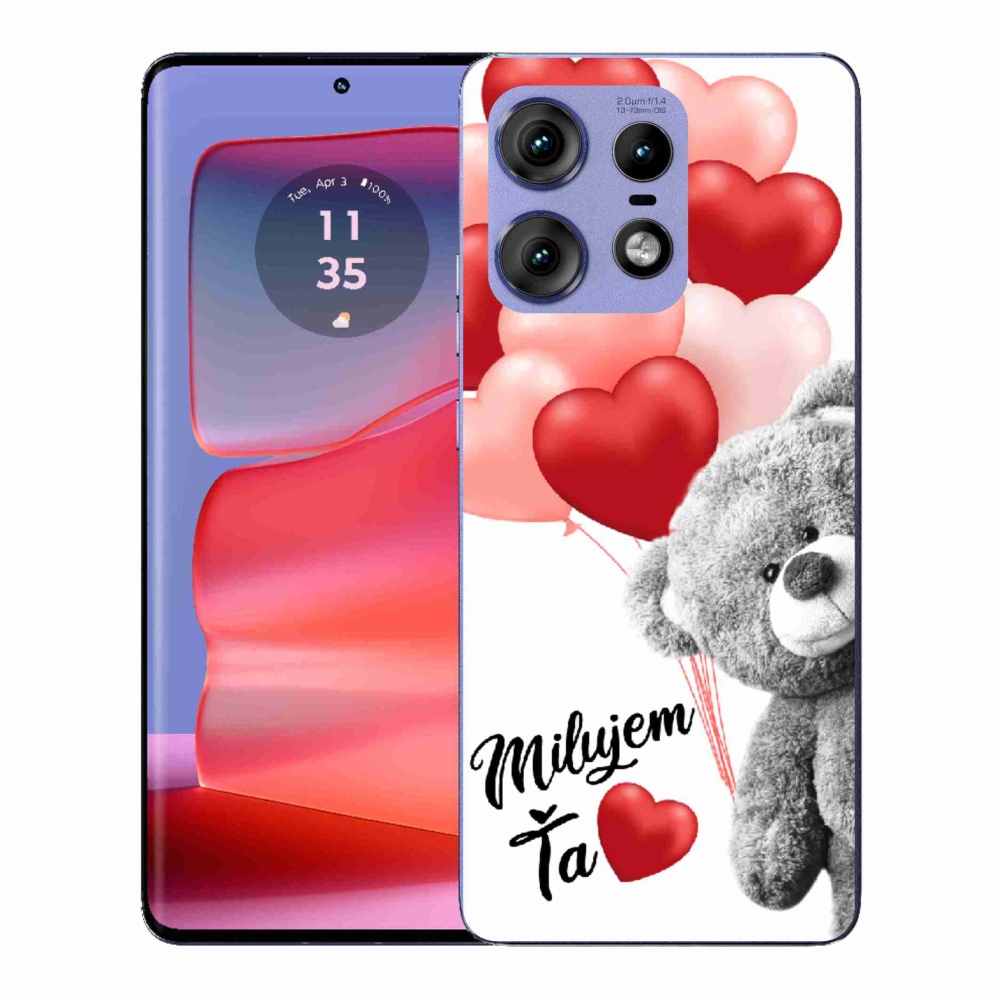 Zselés borítás mmCase a Motorola Edge 50 Pro készülékhez - I love you en