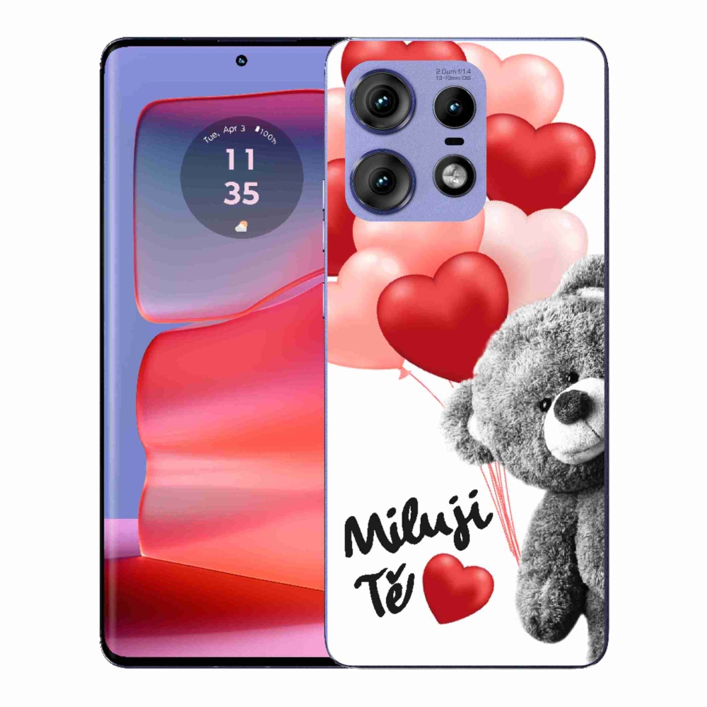 Zselés borítás mmCase a Motorola Edge 50 Pro készülékhez - I love you