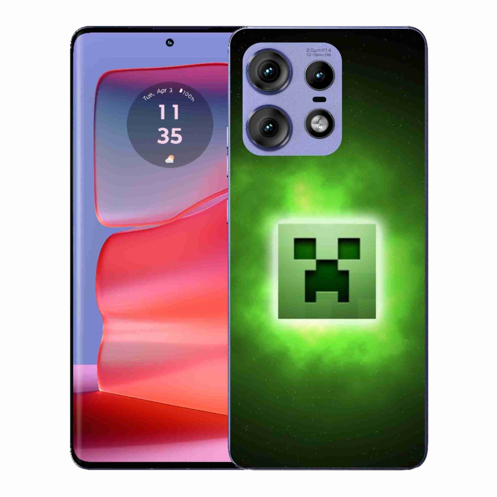 Gél védőburkolat mmCase a Motorola Edge 50 Pro készülékhez - minecraft