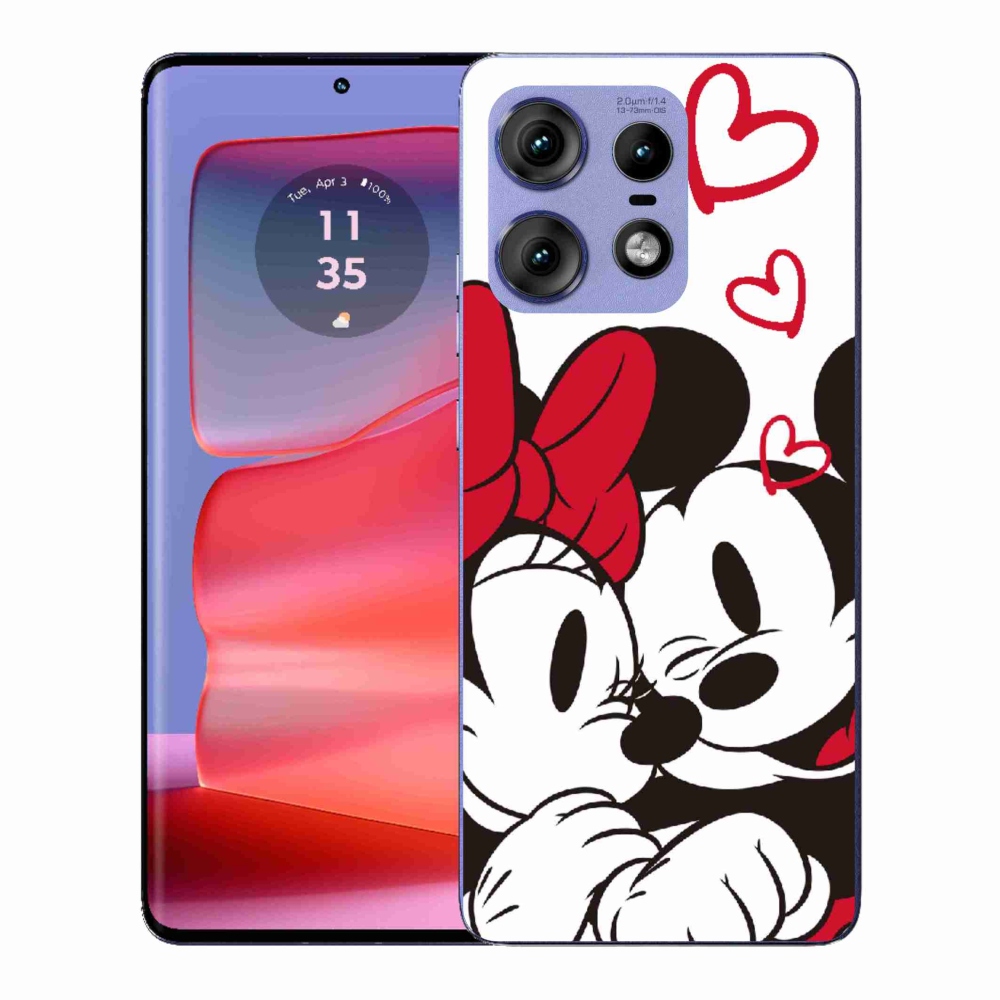 Zselés borítás mmCase a Motorola Edge 50 Pro készülékhez - minnie és mickey