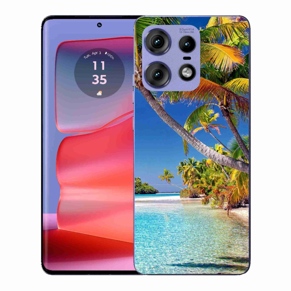 Zselés borítás mmCase a Motorola Edge 50 Pro készülékhez - tengerparton