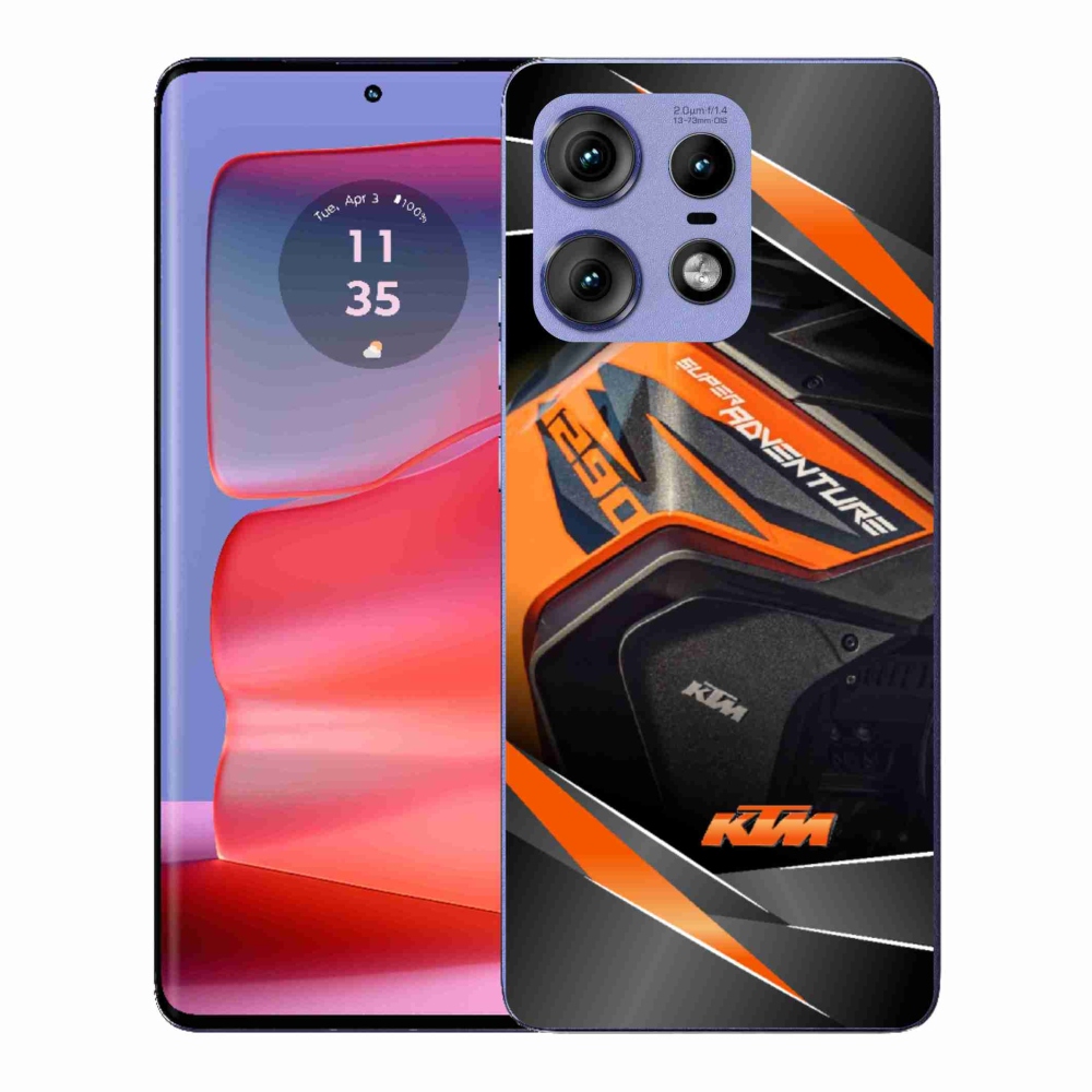Zselés borítás mmCase Motorola Edge 50 Pro készülékhez - motorkerékpár ktm