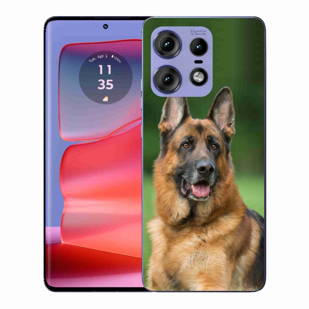 Zselés borítás mmCase a Motorola Edge 50 Pro készülékhez - Német juhászkutya
