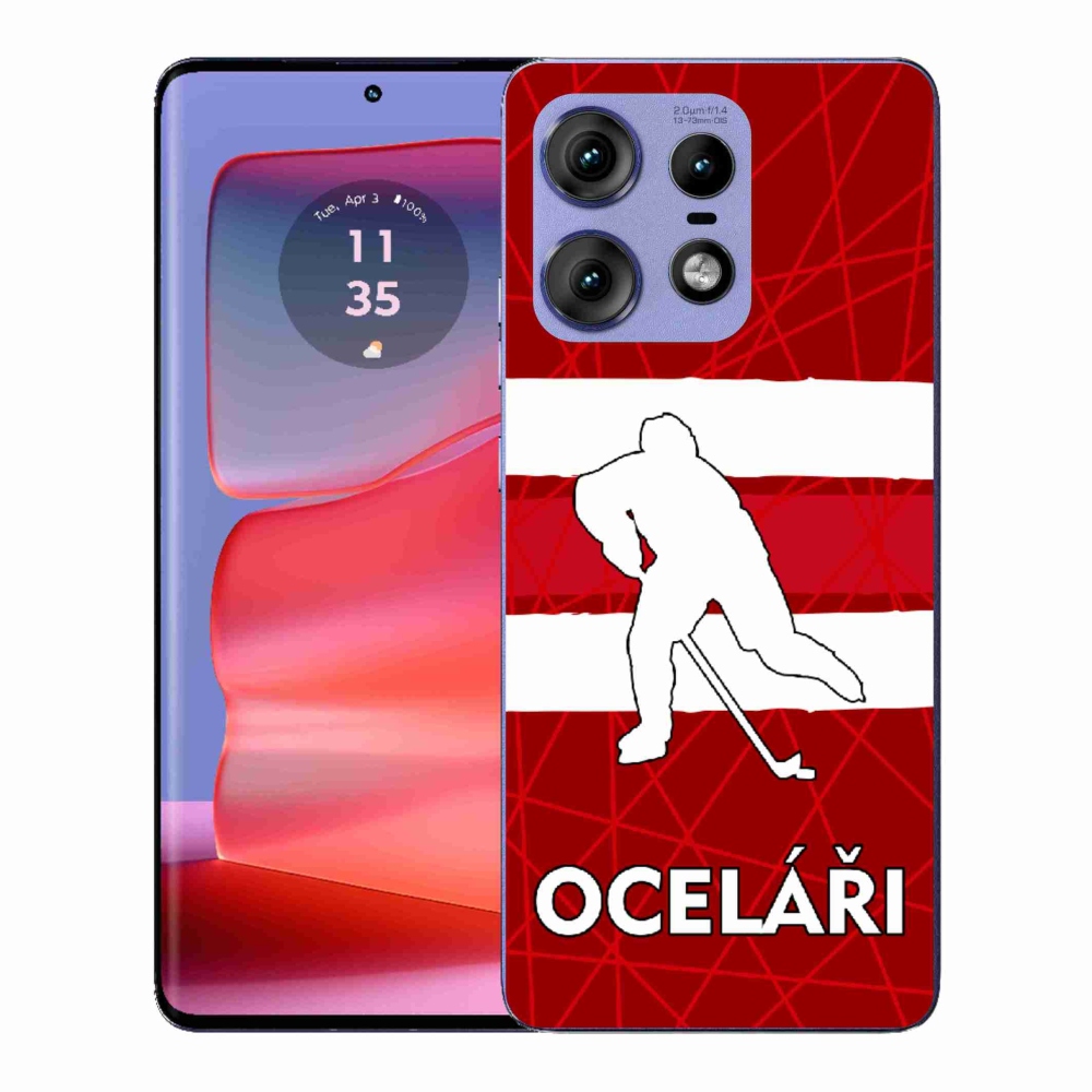 Zselés borítás mmCase a Motorola Edge 50 Pro készülékhez - Steelers