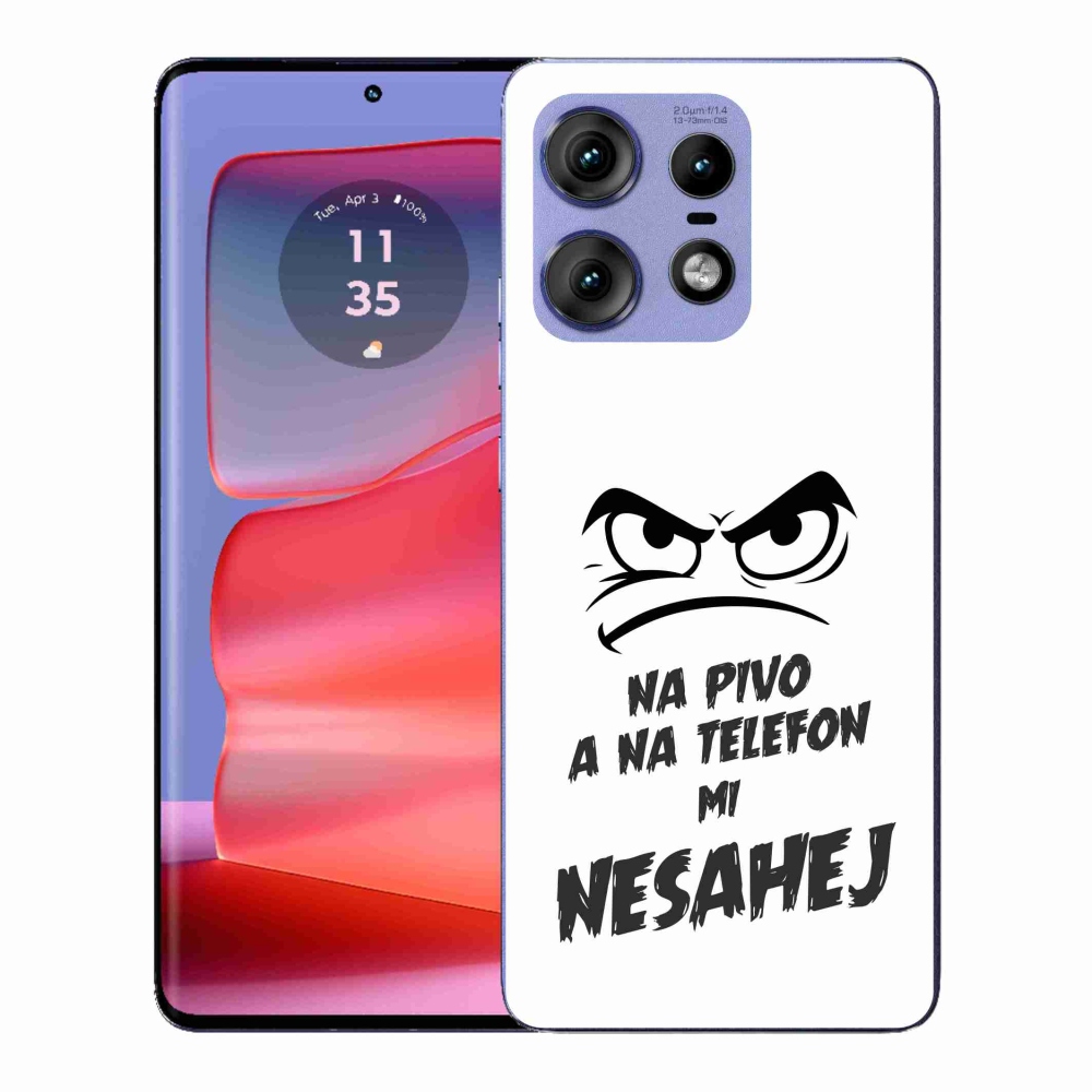 Zselés borítás mmCase a Motorola Edge 50 Pro készülékhez - sör motívum 2 fehér háttér