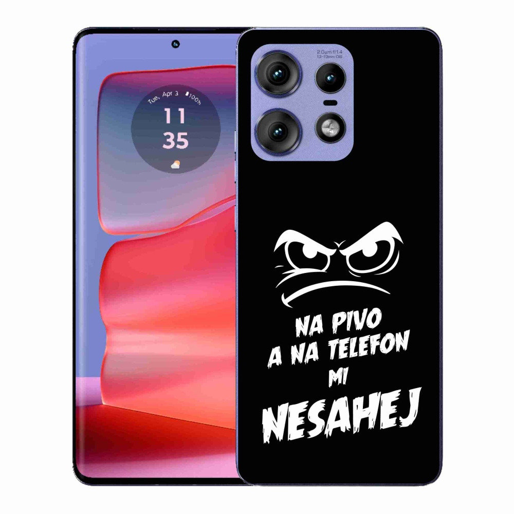 Gél borítás mmCase a Motorola Edge 50 Pro készülékhez - sör motívum 2 fekete háttér