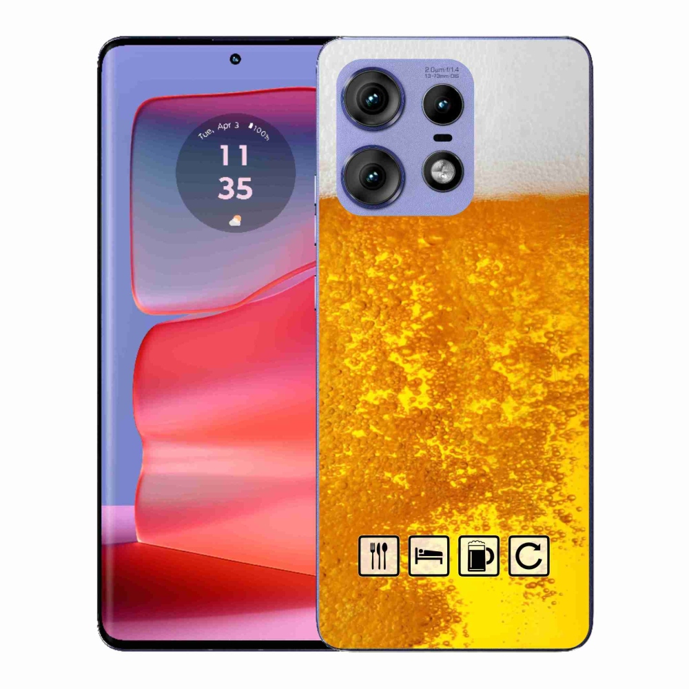 Zselés borítás mmCase a Motorola Edge 50 Pro készülékhez - sör motívum 3