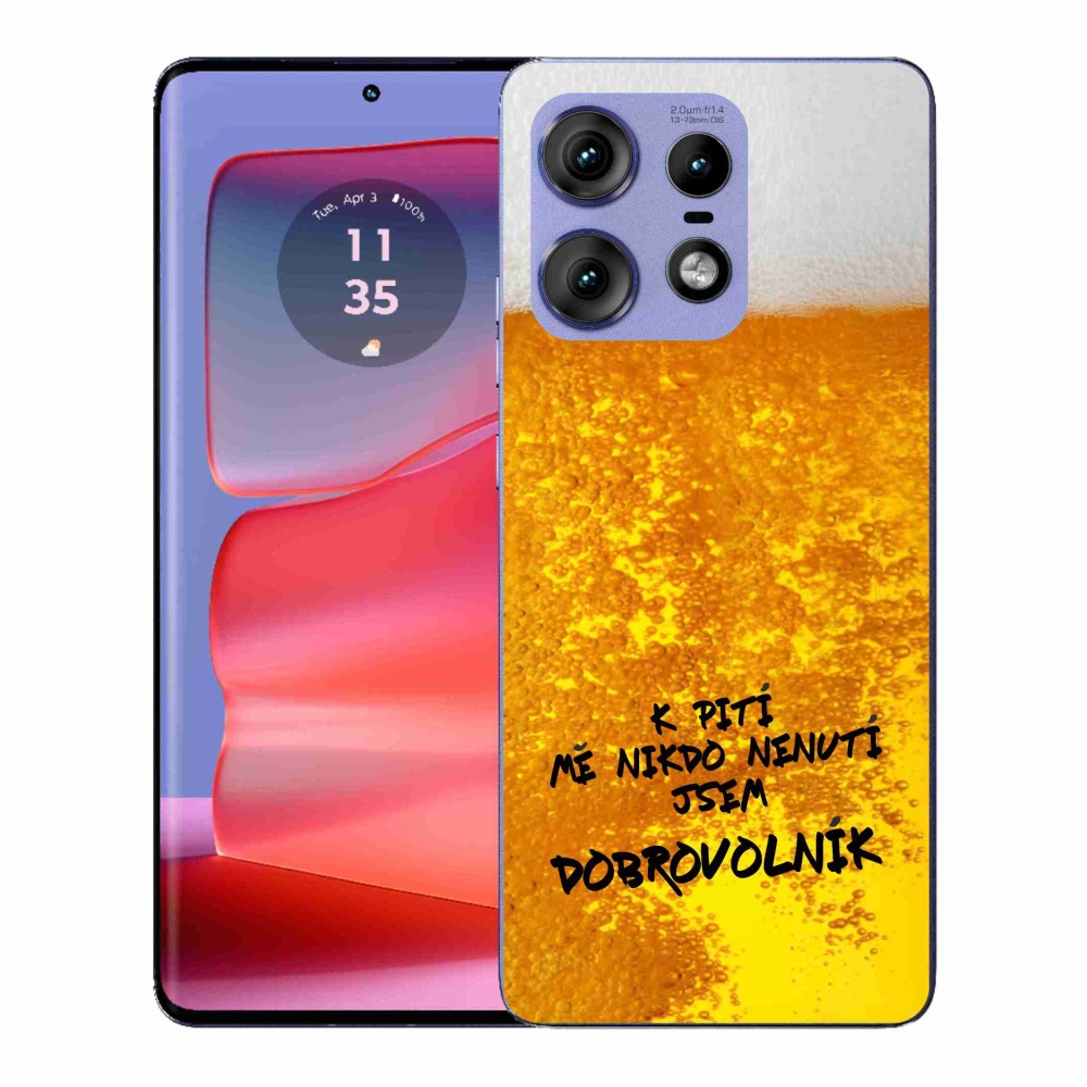 Zselés borítás mmCase a Motorola Edge 50 Pro készülékhez - sör motívum 4