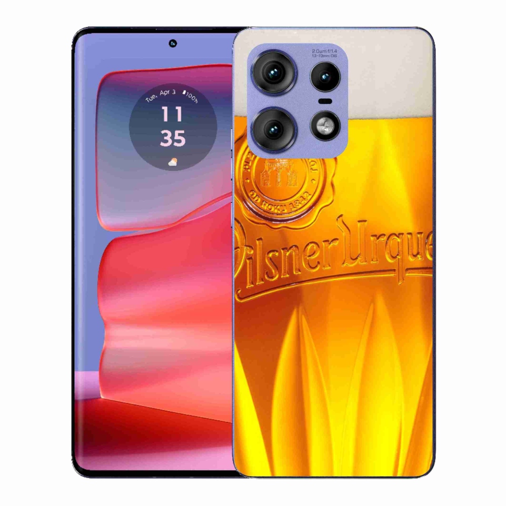 Zselés borító mmCase a Motorola Edge 50 Pro készülékhez - sör