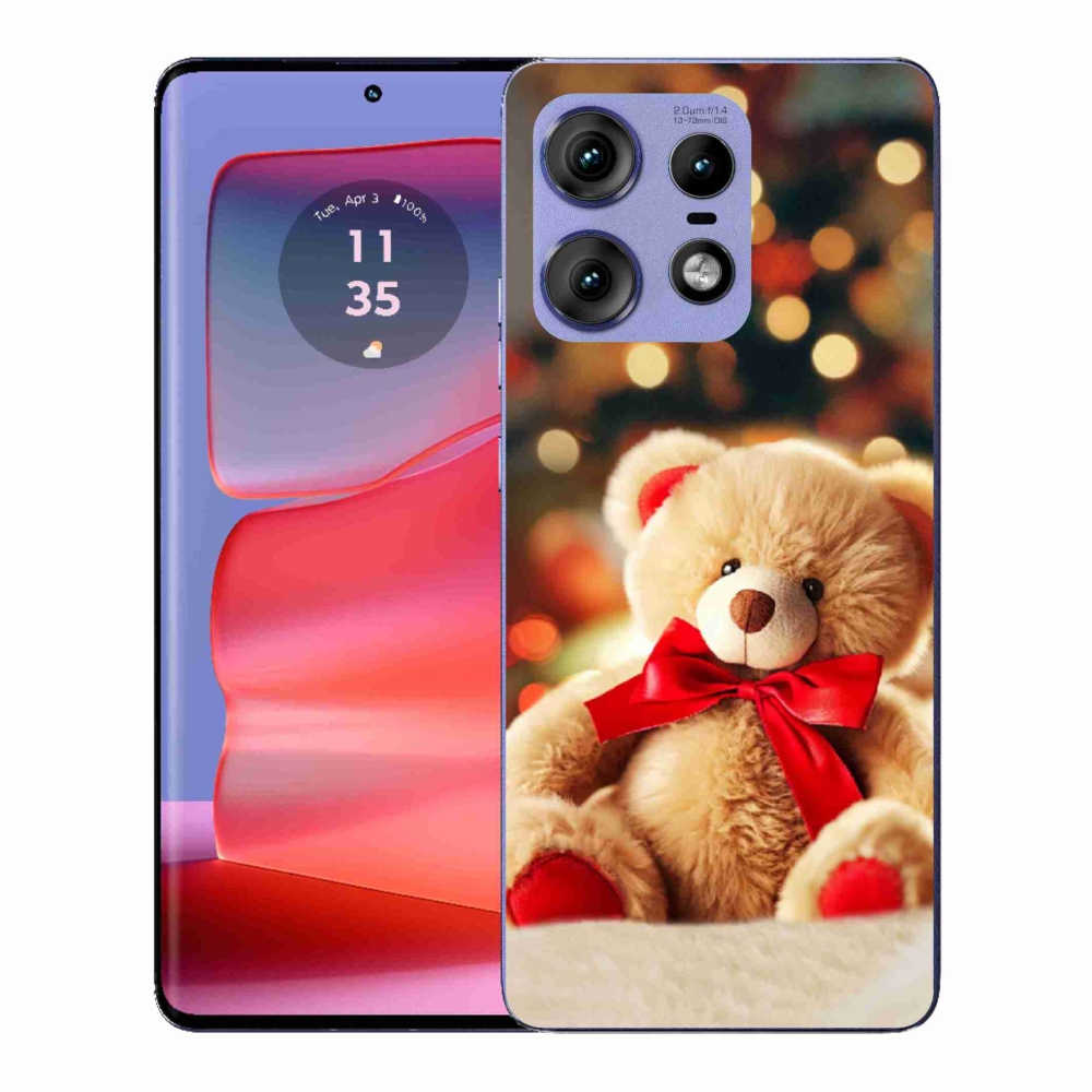 Zselés borítás mmCase a Motorola Edge 50 Pro készülékhez - mackó