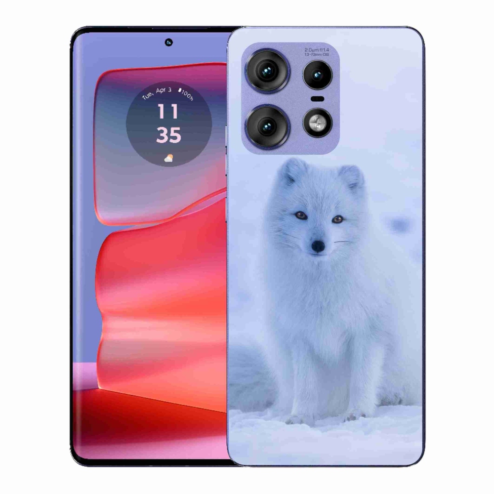 Zselés borítás mmCase a Motorola Edge 50 Pro készülékhez - polár róka