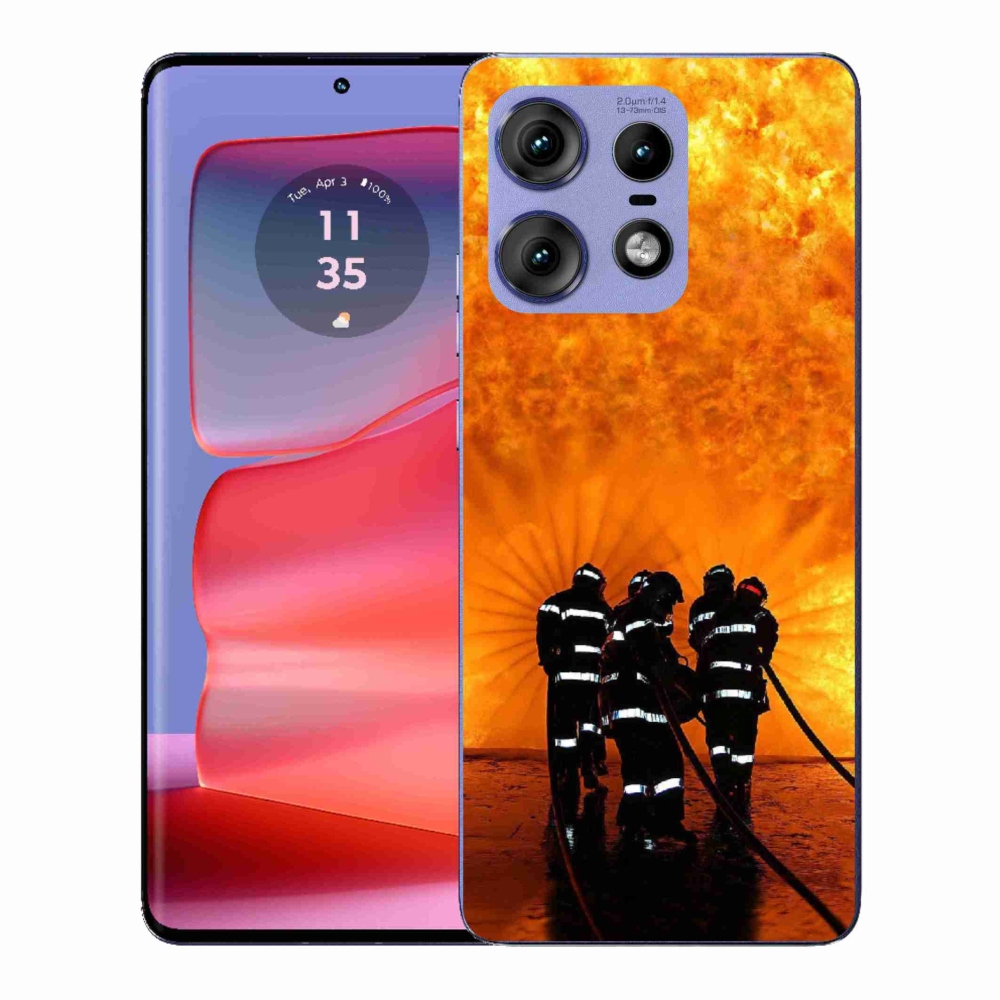 Zselés borítás mmCase a Motorola Edge 50 Pro készülékhez - tűz