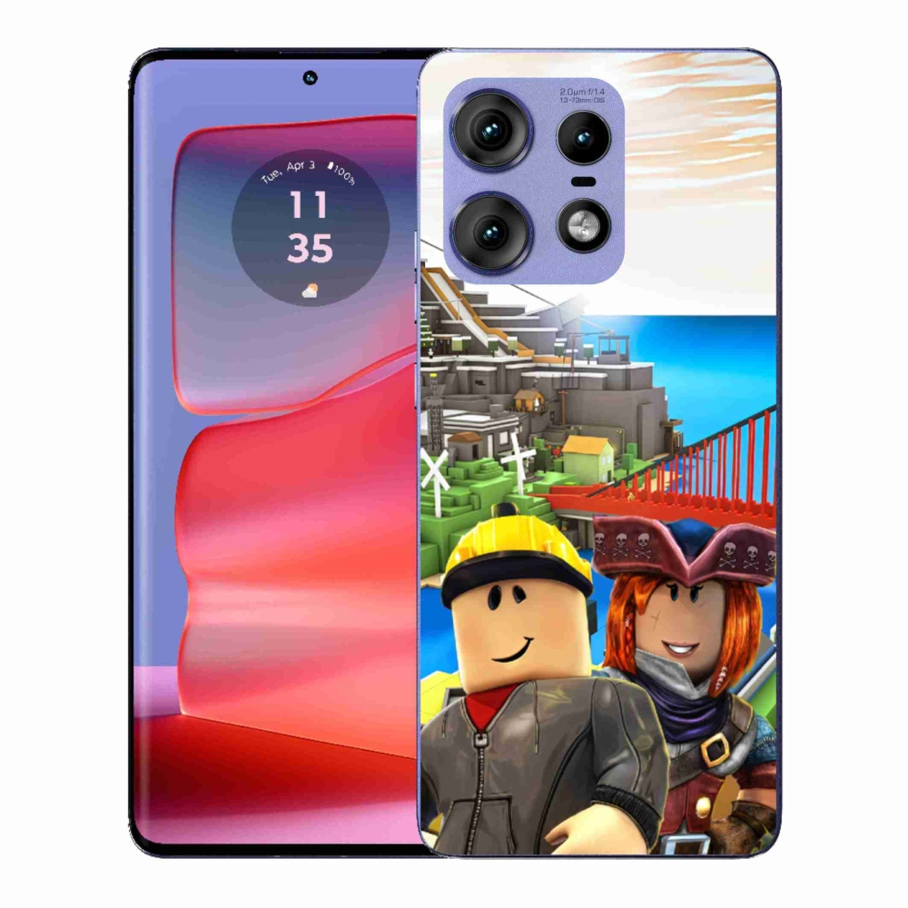 Zselés borítás mmCase a Motorola Edge 50 Pro készülékhez - roblox 1