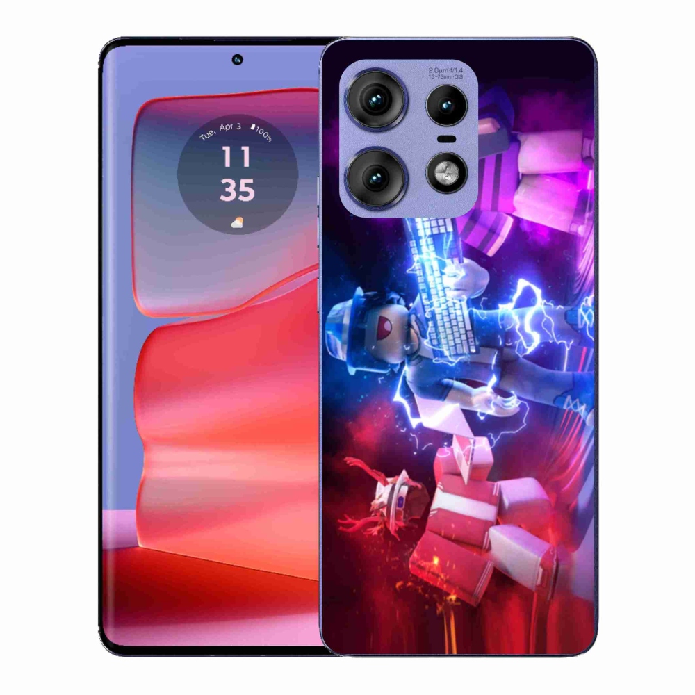 Zselés borítás mmCase a Motorola Edge 50 Pro készülékhez - roblox