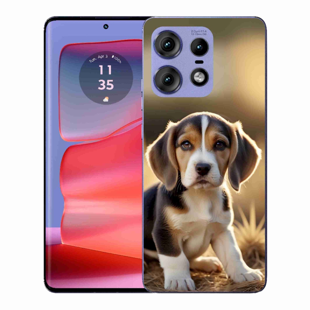 Gél védőhuzat mmCase a Motorola Edge 50 Pro készülékhez - aranyos bézs színű