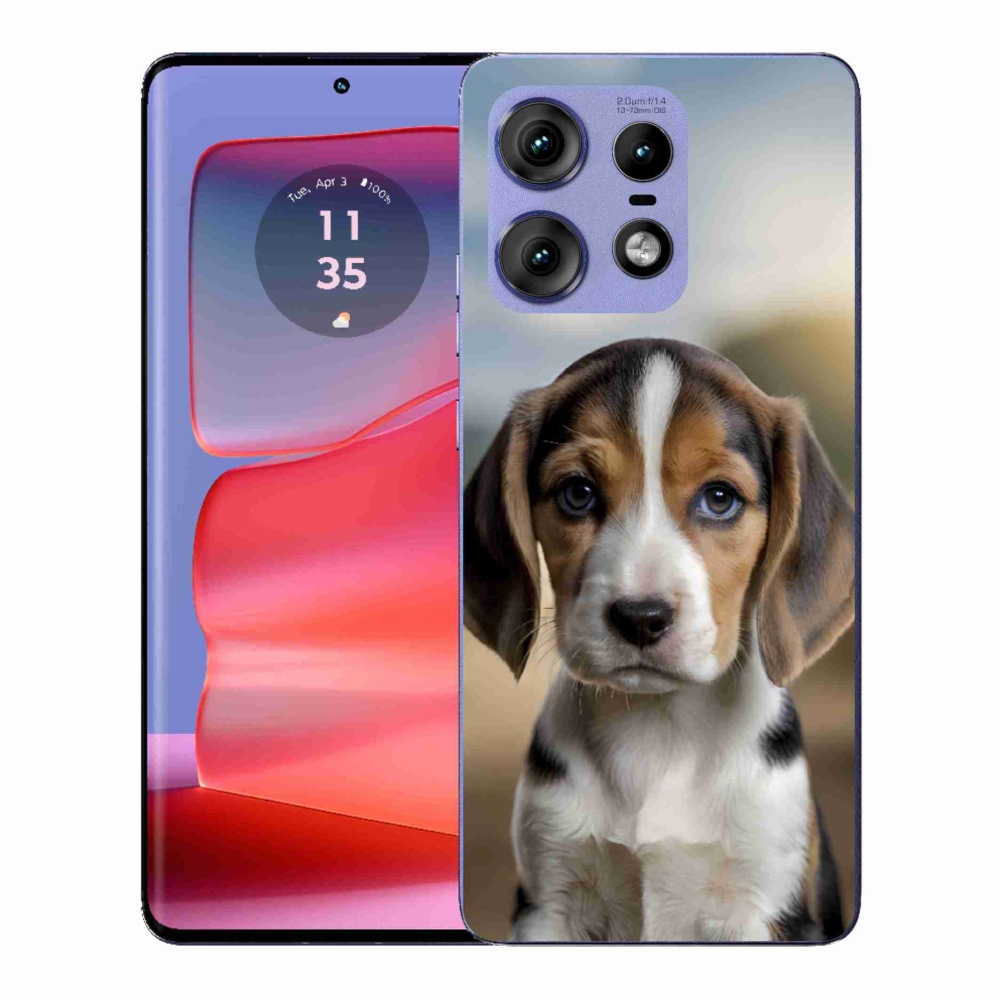 Gél védőhuzat mmCase a Motorola Edge 50 Pro készülékhez - aranyos bézs színű