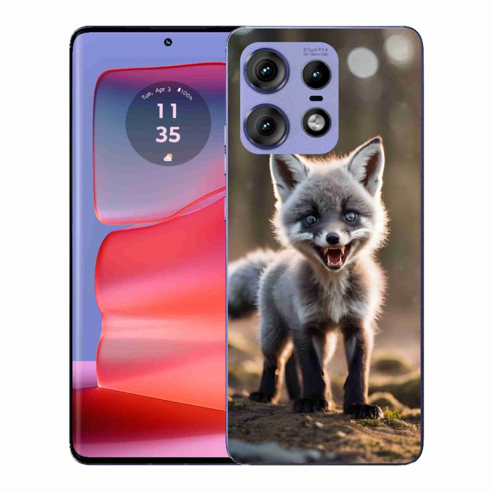 Zselés borítás mmCase a Motorola Edge 50 Pro készülékhez - angry fox