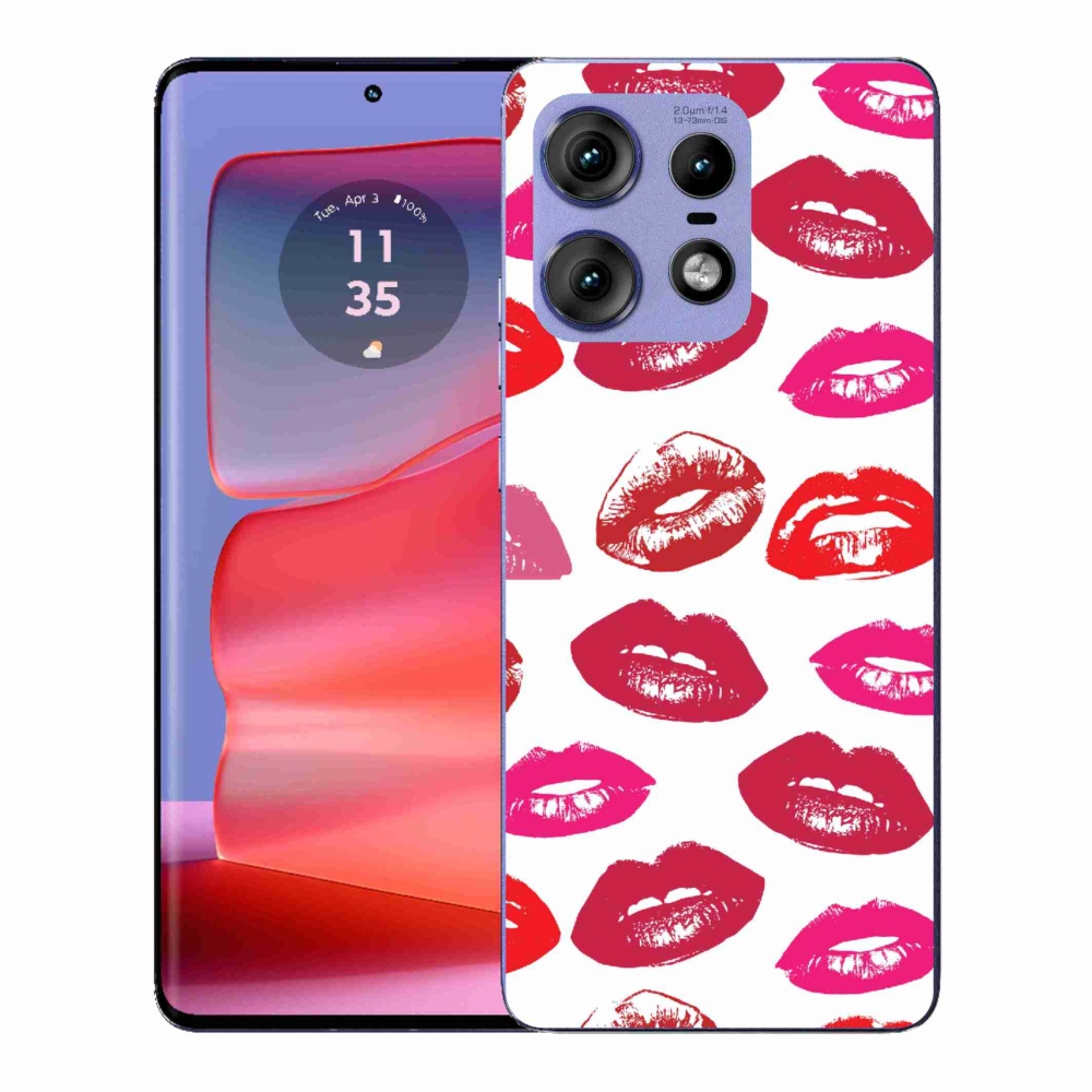 Gél védőburkolat mmCase a Motorola Edge 50 Pro készülékhez - ajkak