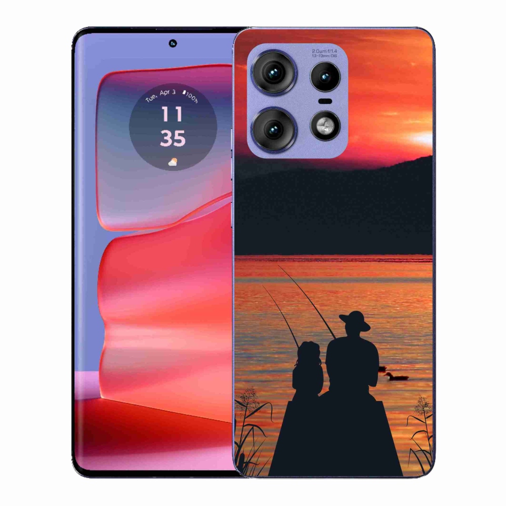 Zselés borítás mmCase a Motorola Edge 50 Pro számára - halászat 3