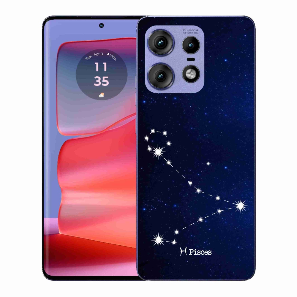 Zselés borítás mmCase a Motorola Edge 50 Pro készülékhez - csillagkép Halak