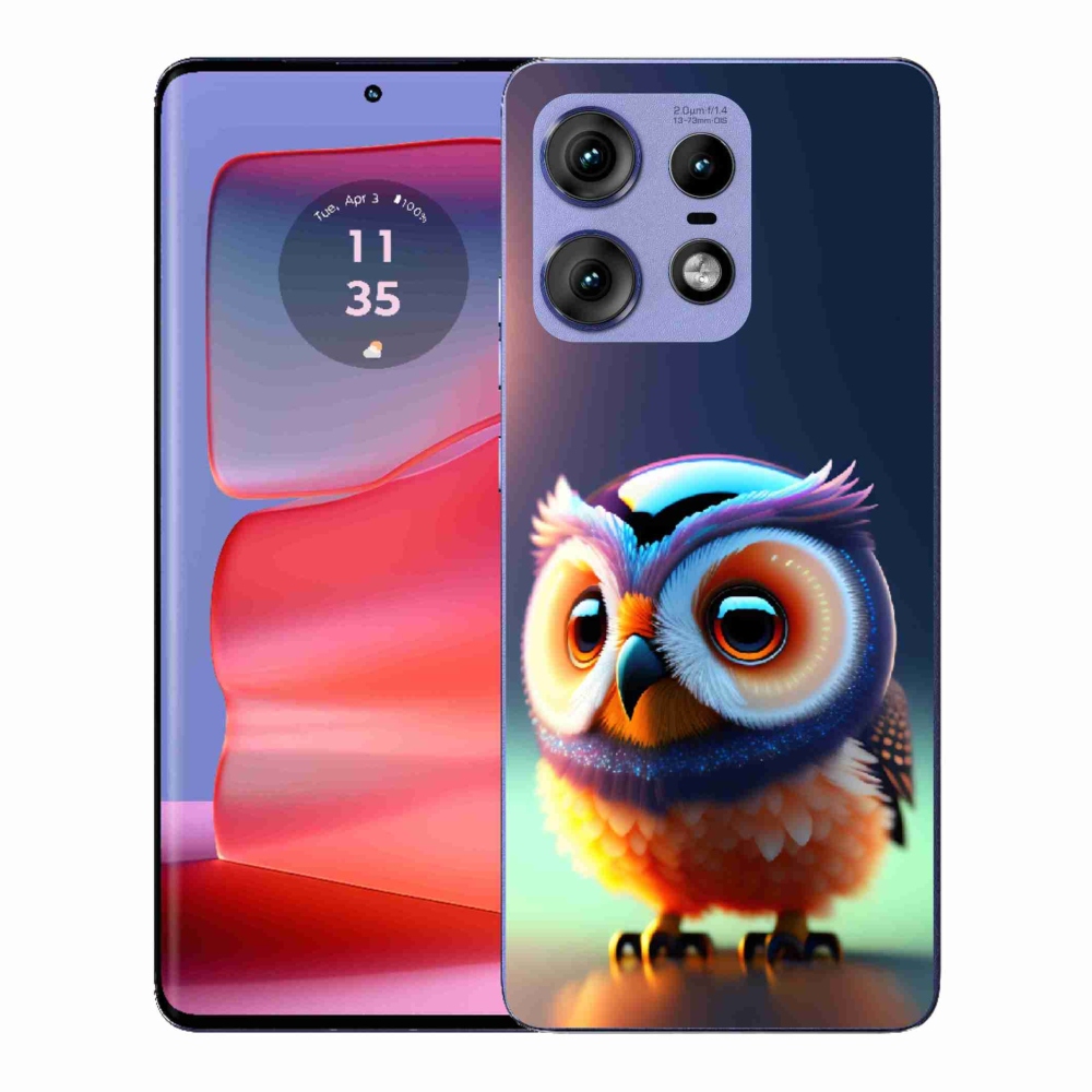 Zselés borítás mmCase a Motorola Edge 50 Pro készülékhez - bagoly