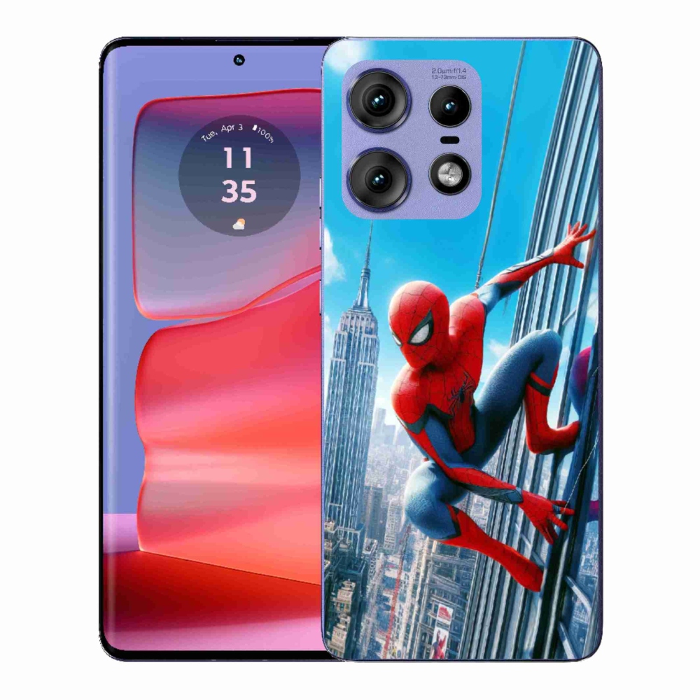 Zselés borítás mmCase a Motorola Edge 50 Pro készülékhez - spiderman