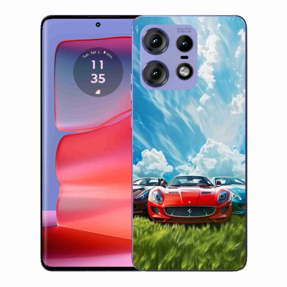 Gél védőburkolat mmCase a Motorola Edge 50 Pro készülékhez - sportkocsikhoz