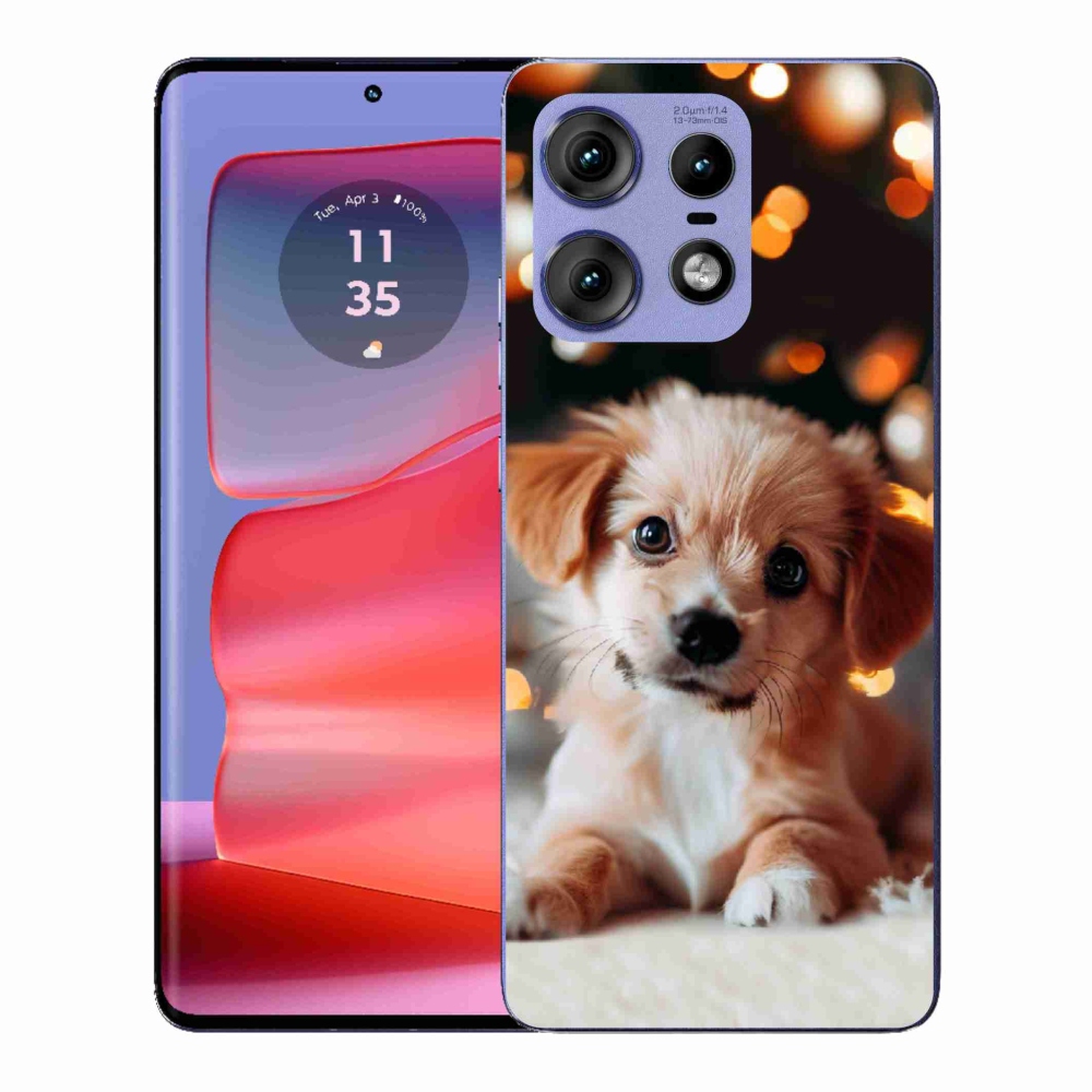 Zselés borítás mmCase a Motorola Edge 50 Pro készülékhez - kölyökkék