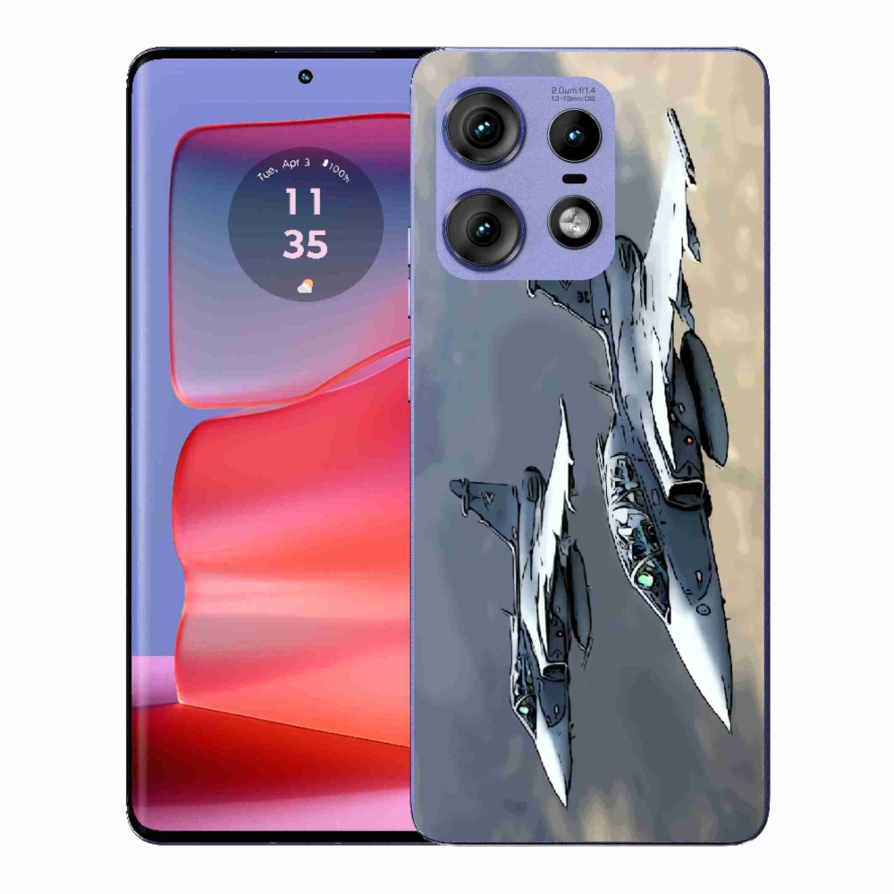 Zselés borítás mmCase a Motorola Edge 50 Pro készülékhez - vadászgépek