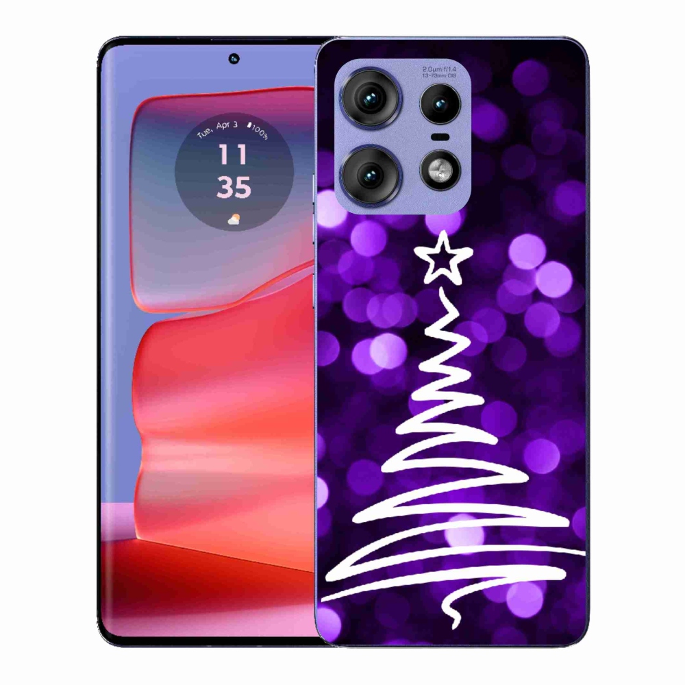 Zselés borítás mmCase a Motorola Edge 50 Pro készülékhez - fa