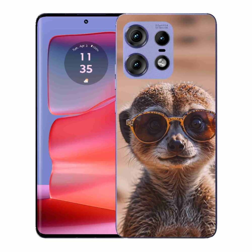 Gél borítás mmCase a Motorola Edge 50 Pro készülékhez - stílusos surikata