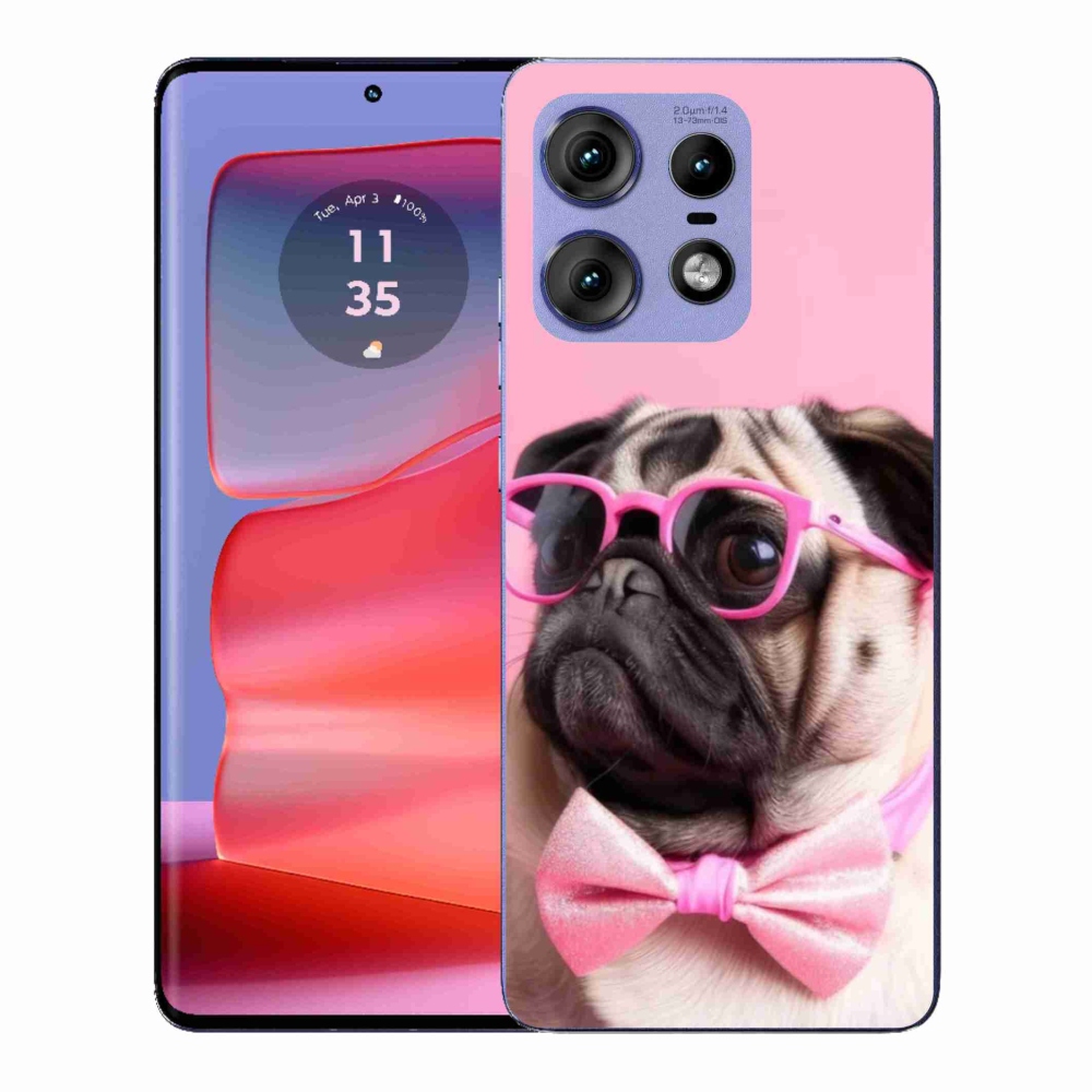 Zselés borítás mmCase a Motorola Edge 50 Pro készülékhez - stílusos mopsz