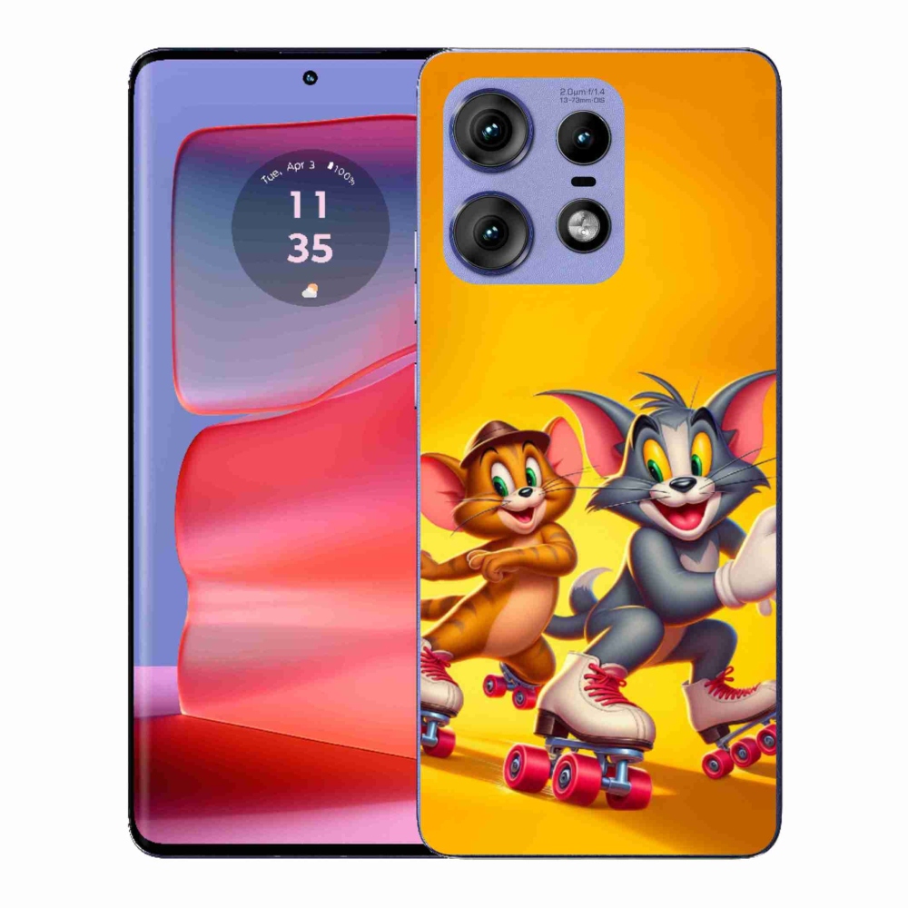 Zselés borítás mmCase a Motorola Edge 50 Pro készülékhez - tom a jerry