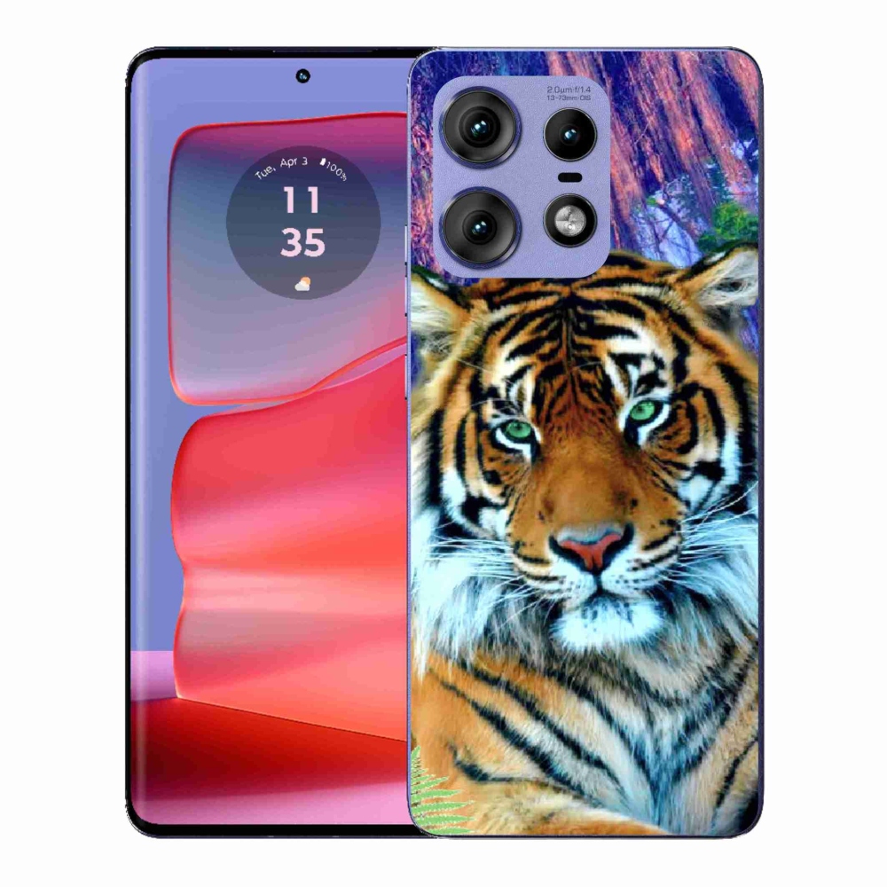 Zselés borítás mmCase a Motorola Edge 50 Pro készülékhez - tigris