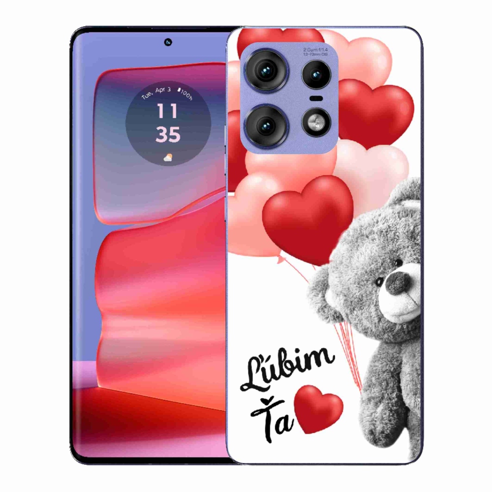 Zselés borítás mmCase a Motorola Edge 50 Pro készülékhez - I love you en