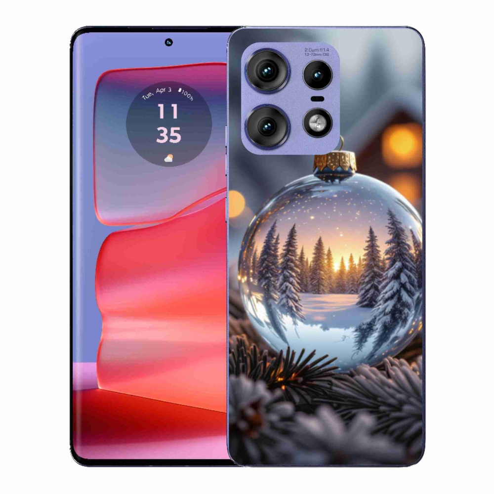 Zselés borítás mmCase a Motorola Edge 50 Pro készülékhez - karácsonyi dekoráció