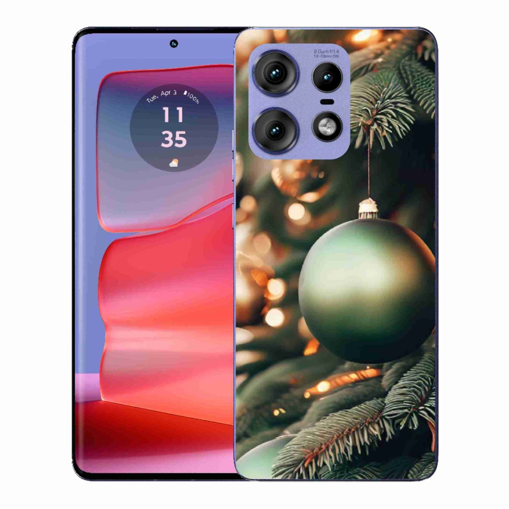 Zselés borítás mmCase a Motorola Edge 50 Pro készülékhez - karácsonyi dekoráció 1