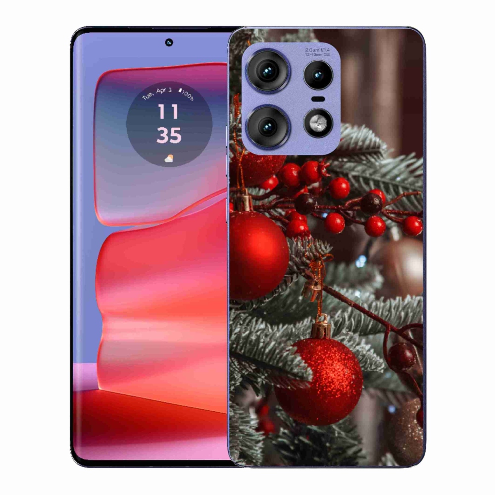 Gél borítás mmCase a Motorola Edge 50 Pro készülékhez - karácsonyi dekoráció 2